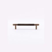 Kitchen Knurled handles solid Brass /aged antique brass Tallow Beach gallery detail image