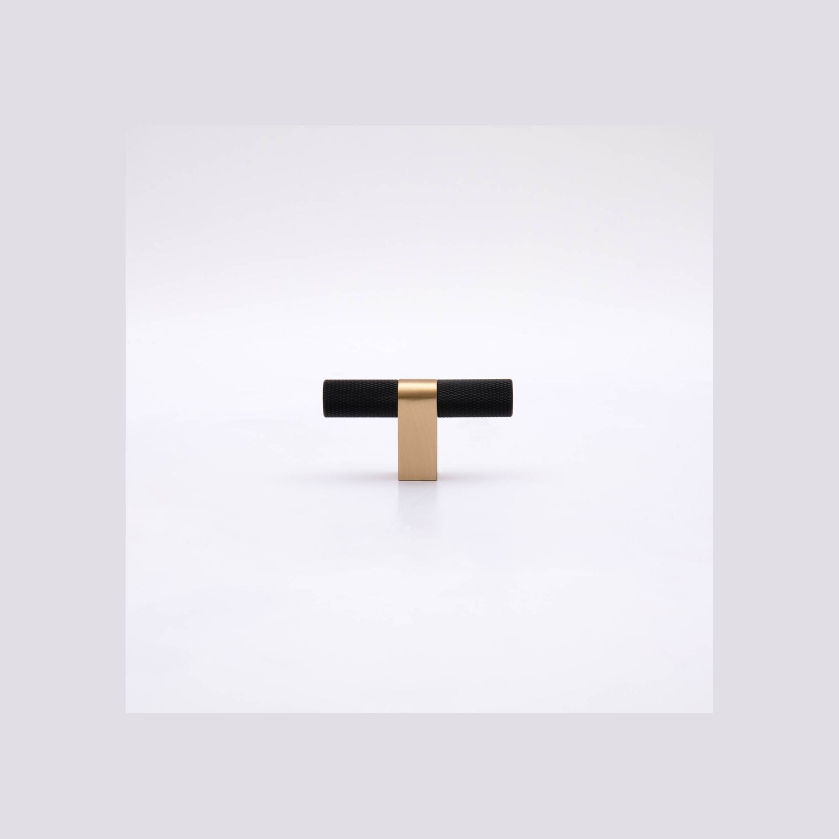 KT&CO Kitchen drawer handles matte black Brass Vaucluse gallery detail image