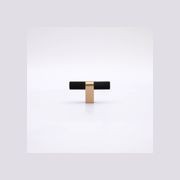 KT&CO Kitchen drawer handles matte black Brass Vaucluse gallery detail image