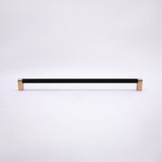 KT&CO Kitchen drawer handles matte black Brass Vaucluse gallery detail image