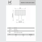 KT&CO Kitchen drawer knobs antique aged brass Rose Bay gallery detail image