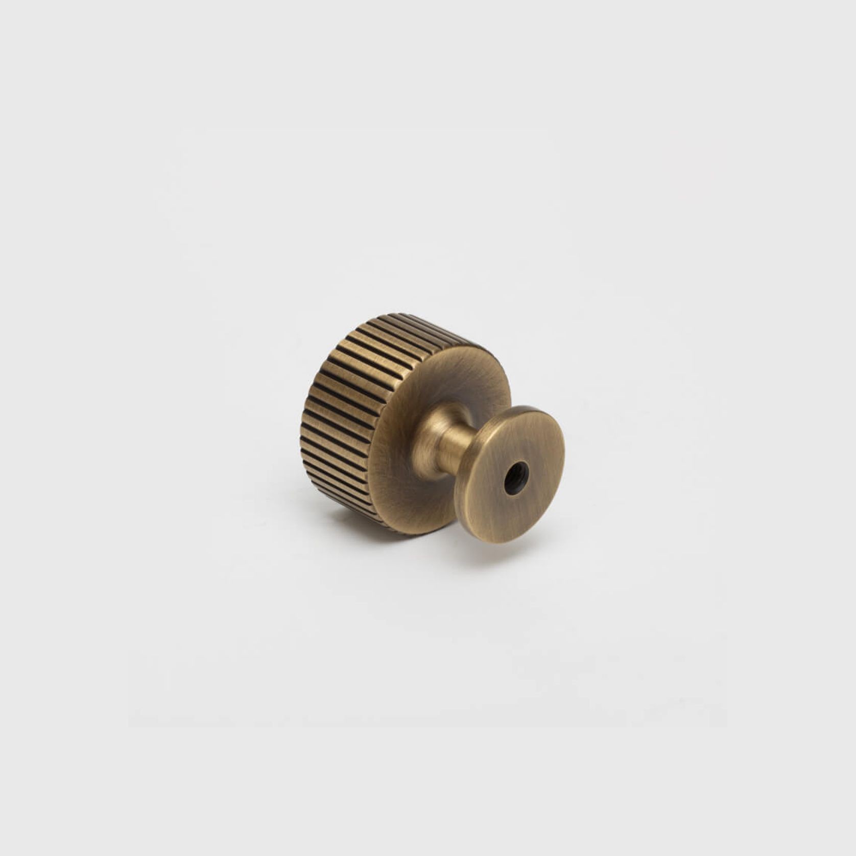 KT&CO Kitchen drawer knobs antique aged brass Rose Bay gallery detail image