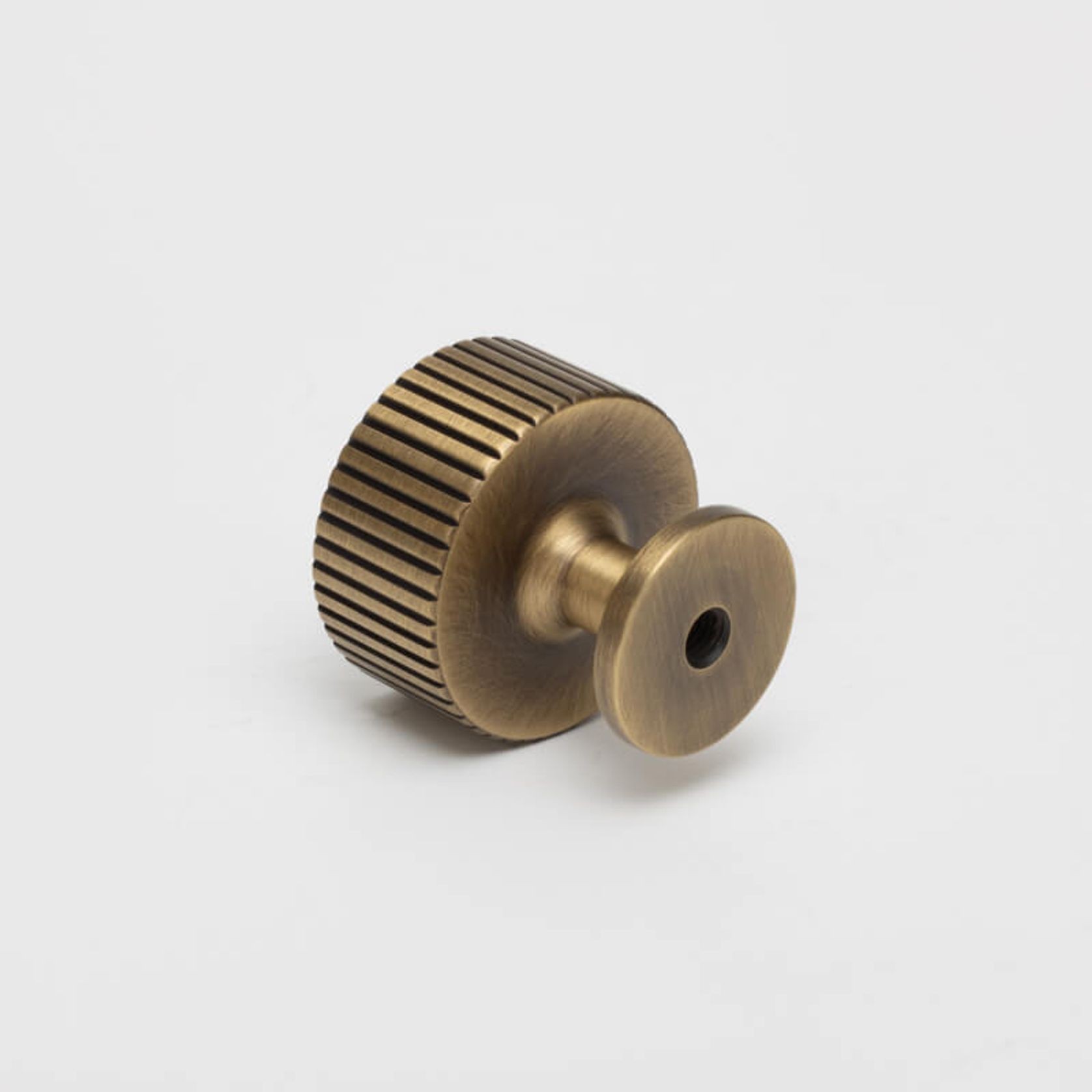 KT&CO Kitchen drawer knobs antique aged brass Rose Bay gallery detail image
