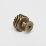 KT&CO Kitchen drawer knobs antique aged brass Rose Bay gallery detail image