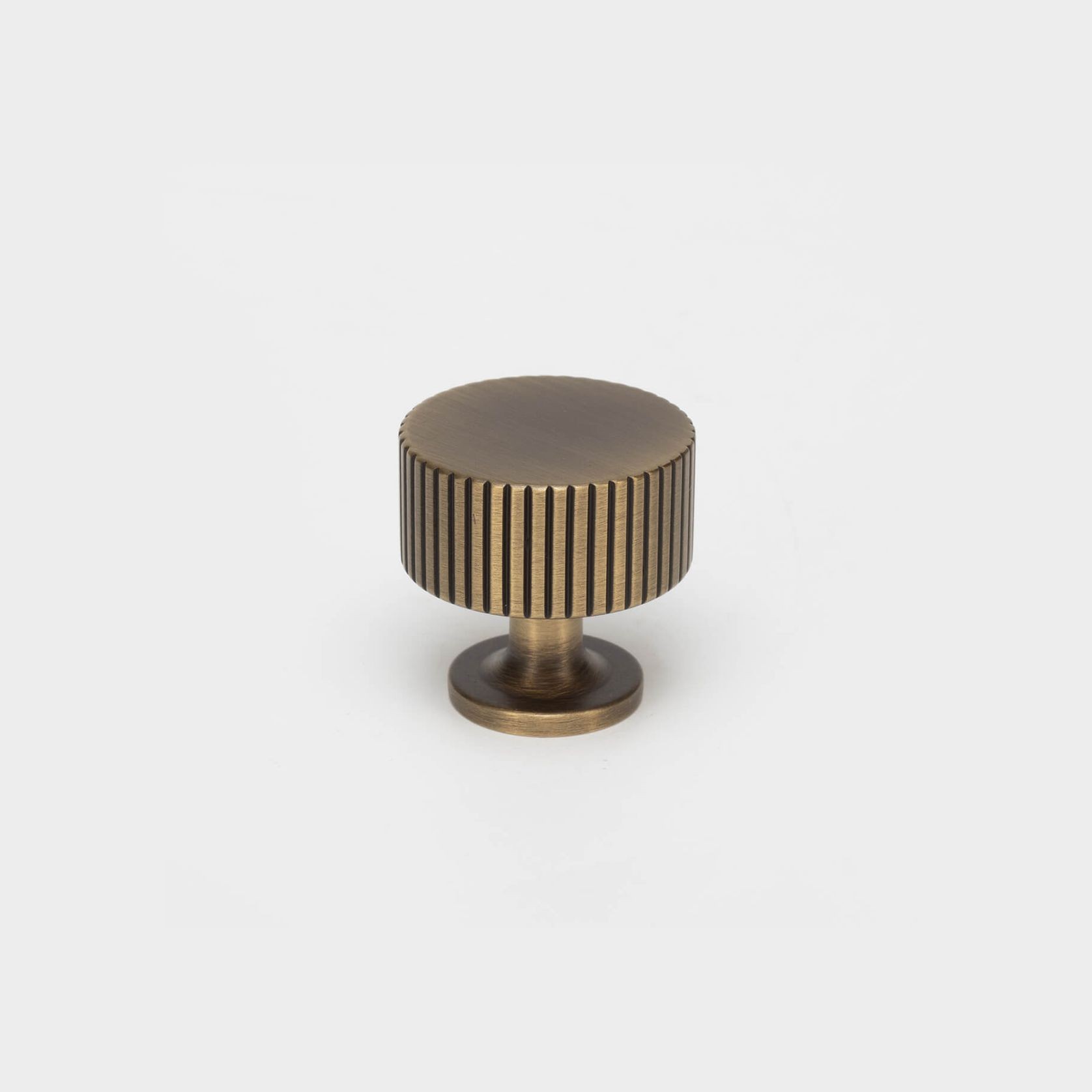 KT&CO Kitchen drawer knobs antique aged brass Rose Bay gallery detail image