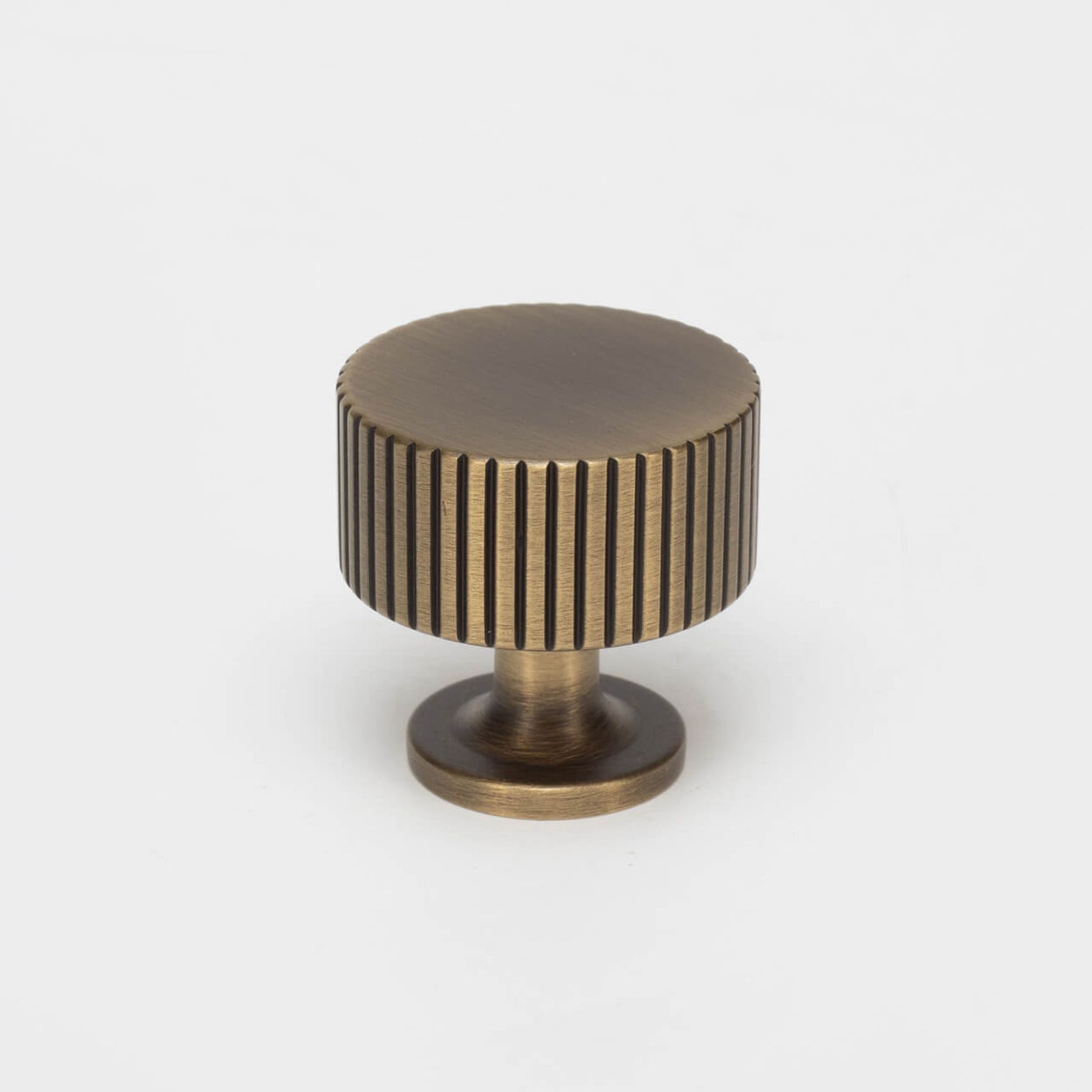 KT&CO Kitchen drawer knobs antique aged brass Rose Bay gallery detail image