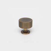 KT&CO Kitchen drawer knobs antique aged brass Rose Bay gallery detail image