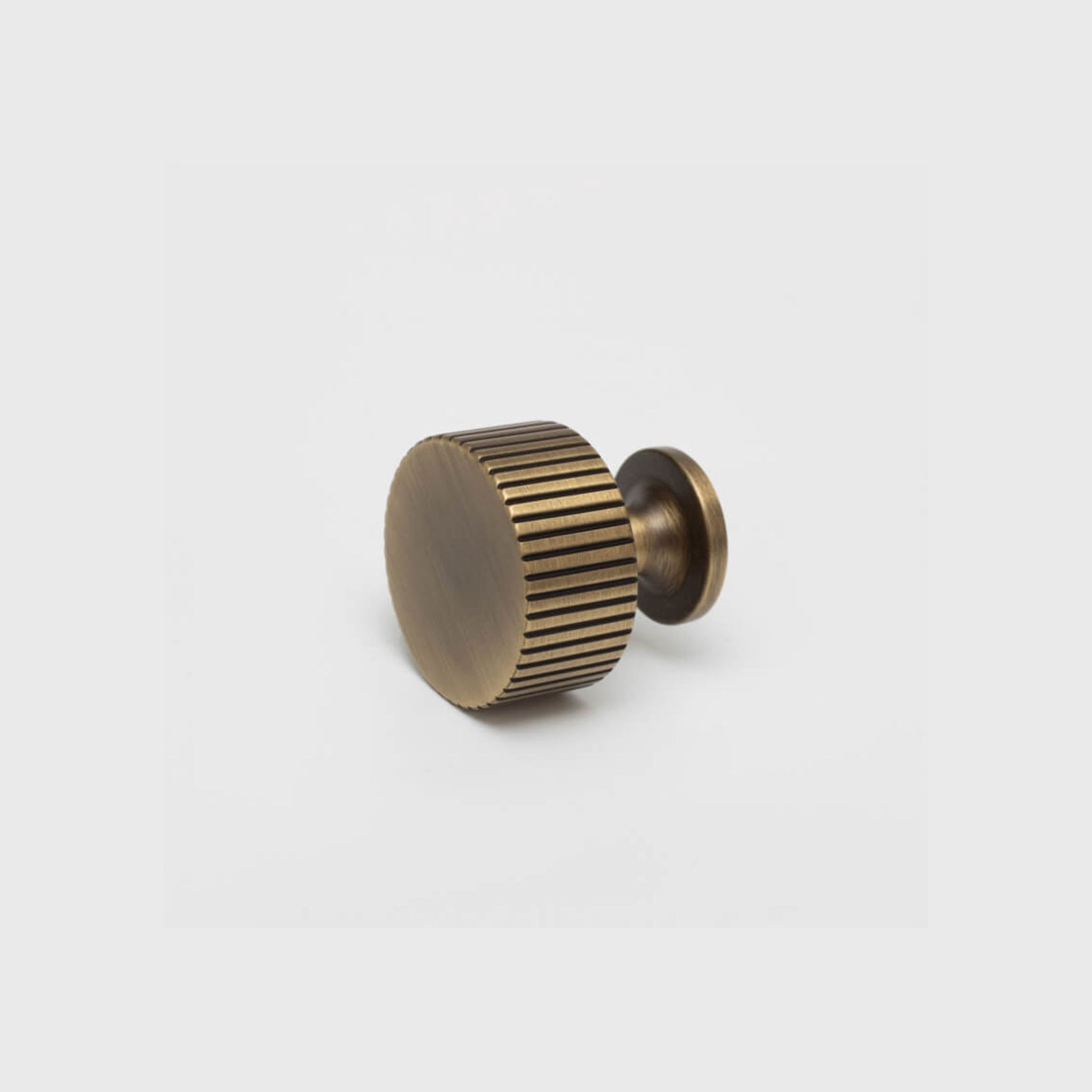 KT&CO Kitchen drawer knobs antique aged brass Rose Bay gallery detail image