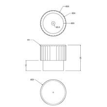 Barolo Tazza Cup Handle & Cylindrical Knob gallery detail image