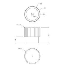 Barolo Tazza Cup Handle & Cylindrical Knob gallery detail image