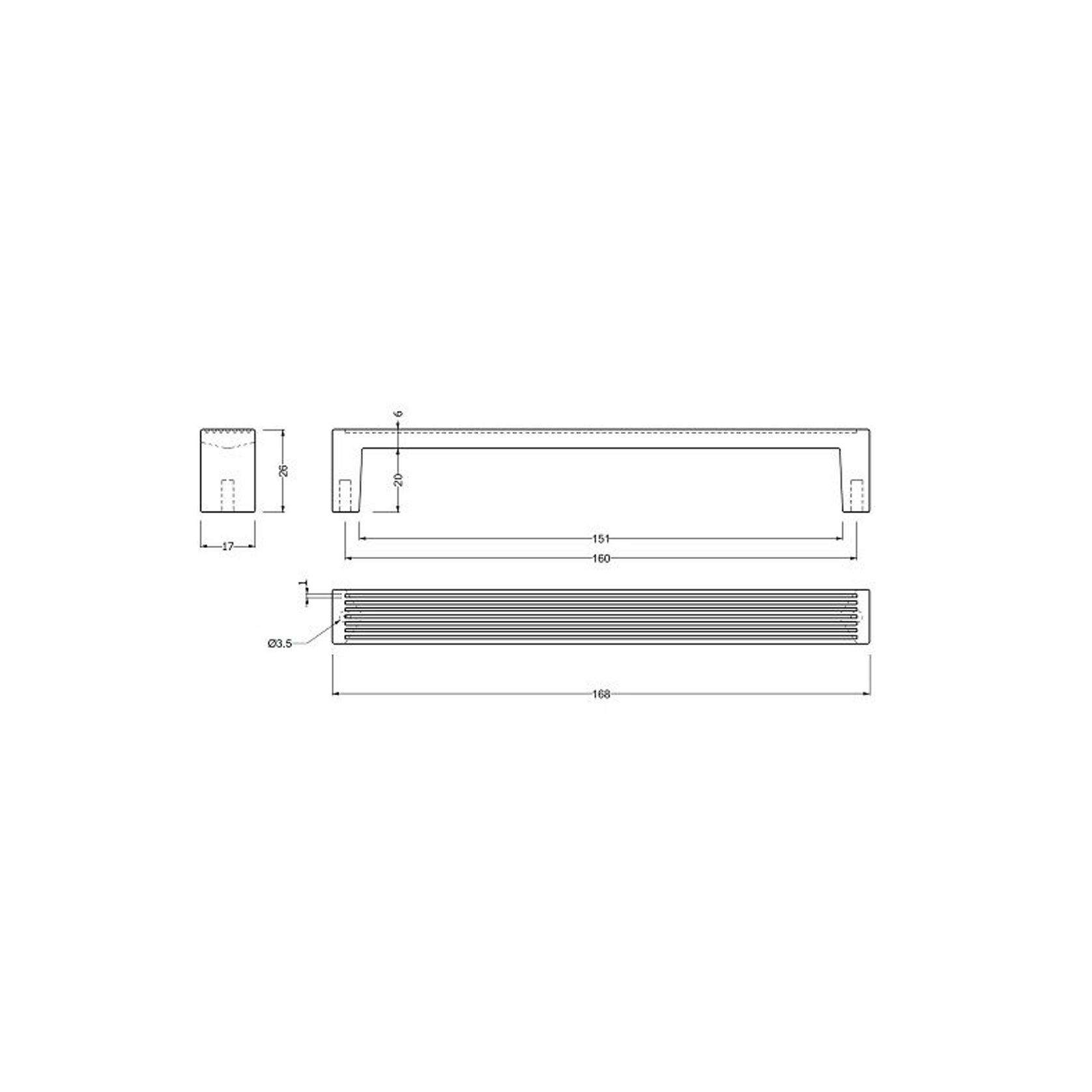 Barolo D Cabinet Handle & Tapered Knob gallery detail image