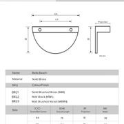 KT&CO Kitchen drawer handles luna pull half moon Albany Matt black / brushed brass /Brushed nickel gallery detail image