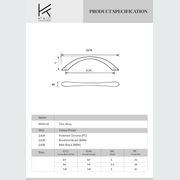 Kitchen cabinet bow handles Matt black /bushed nickel / chrome gallery detail image