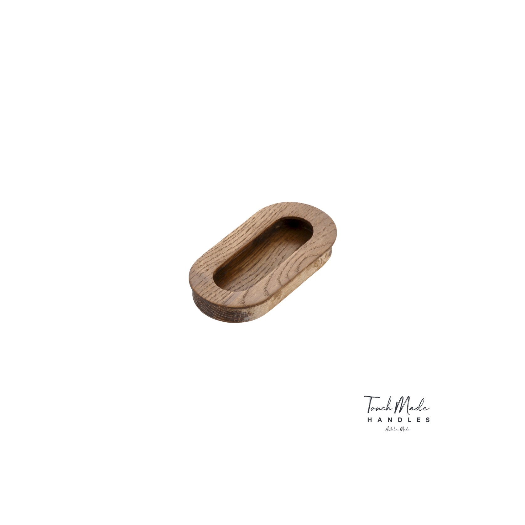 Cascade Recessed Oval Small Timber Handles gallery detail image