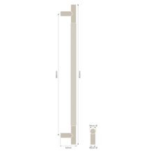 Textured Solid Brass Pull Handle - Diamond Knurled gallery detail image