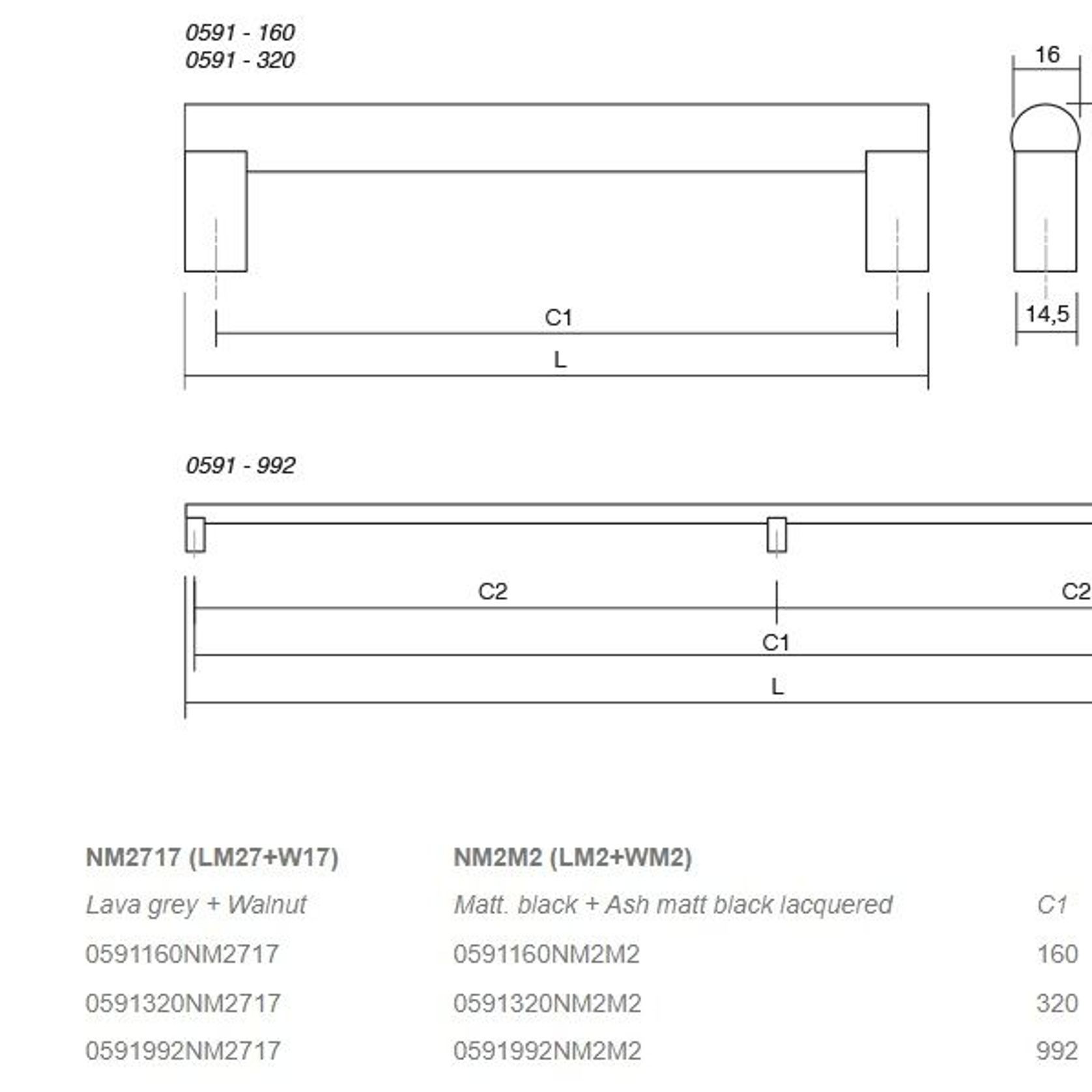 ETO Wood Cabinet Handle gallery detail image