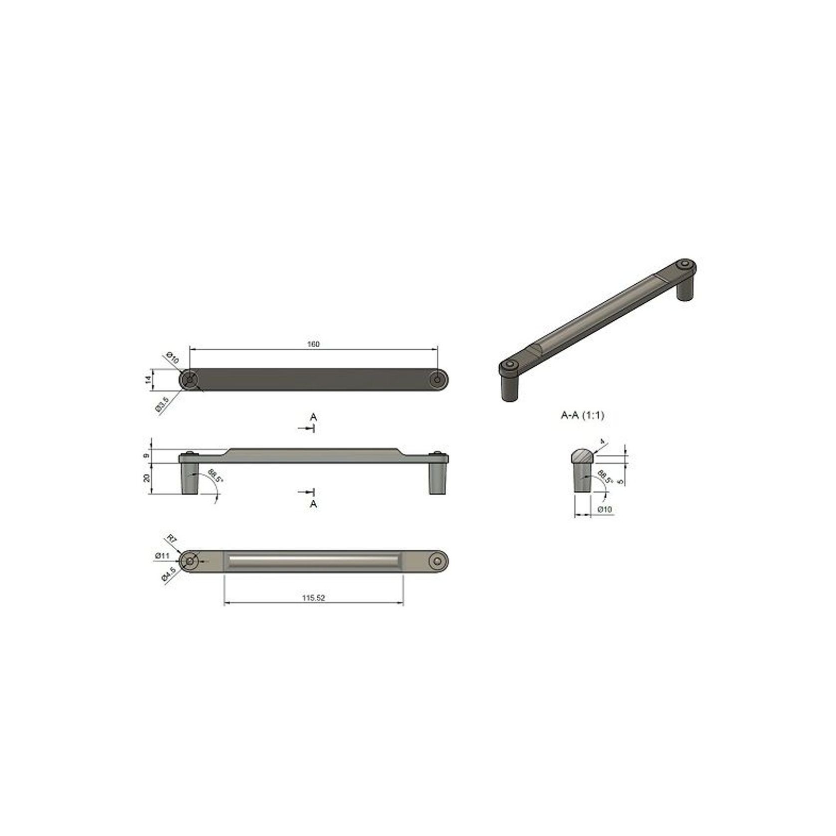 Gaziano D Handle gallery detail image