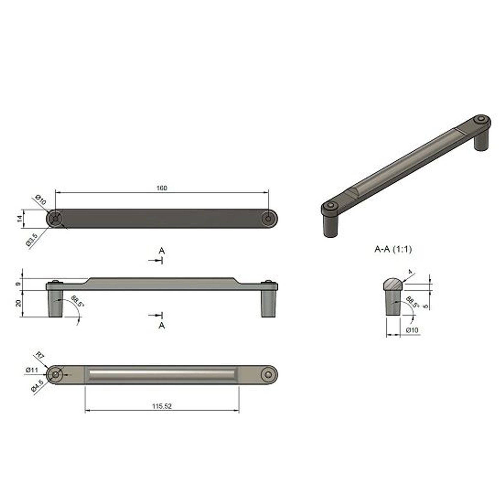 Gaziano D Handle gallery detail image