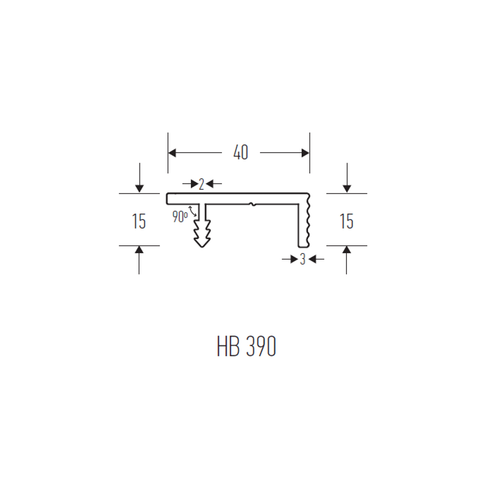 HB390 Series Continuous Drawer Pull gallery detail image