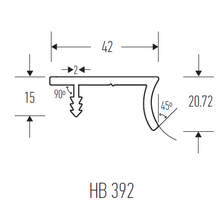 HB390 Series Continuous Drawer Pull gallery detail image
