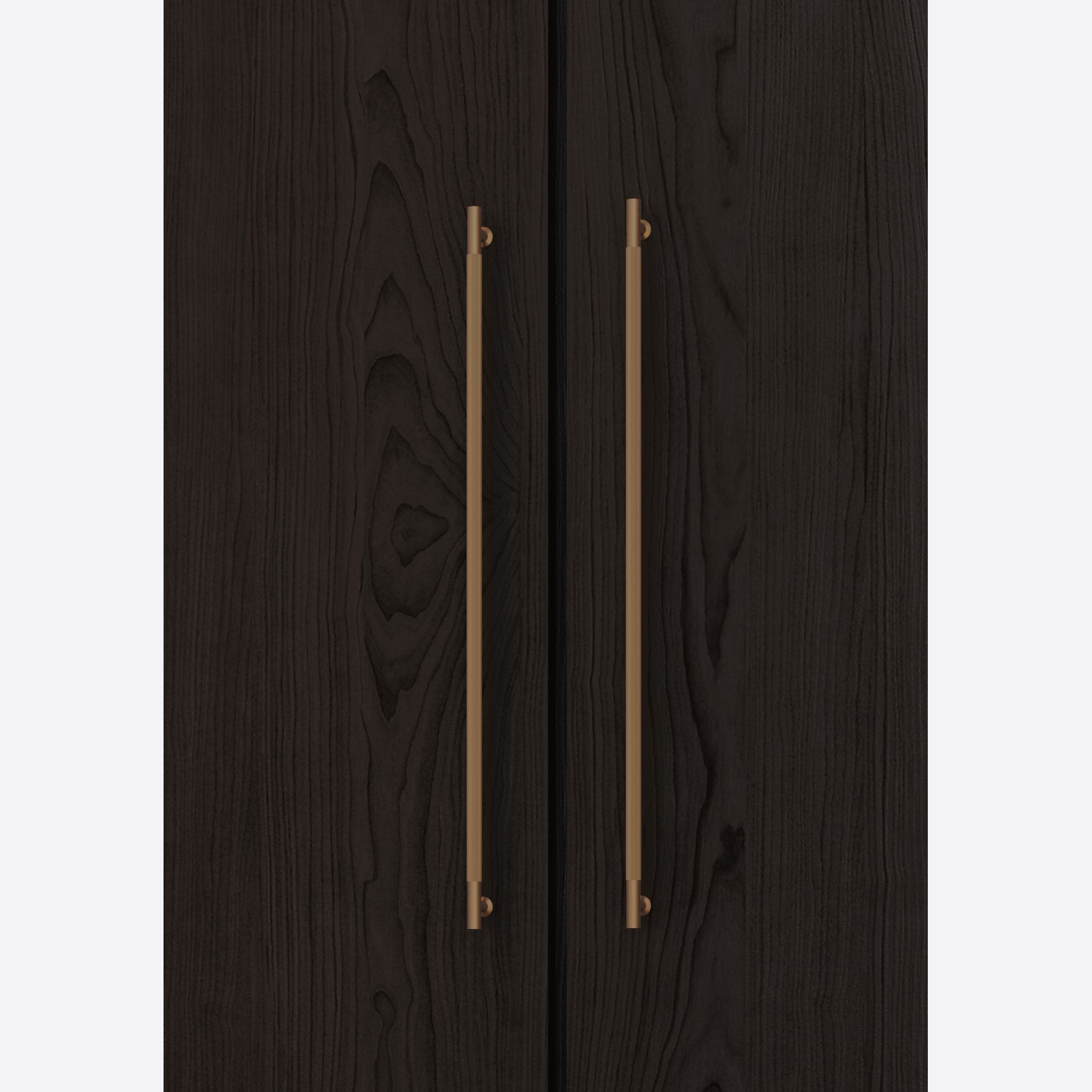 Textured Solid Brass Pull Handle - Linear Knurled gallery detail image