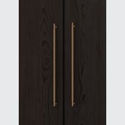 Textured Solid Brass Pull Handle - Linear Knurled gallery detail image