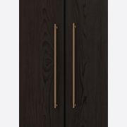 Textured Solid Brass Pull Handle - Linear Knurled gallery detail image