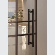 Textured Solid Brass Pull Handle - Diamond Knurled gallery detail image