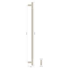 Textured Solid Brass Pull Handle - Linear Knurled gallery detail image