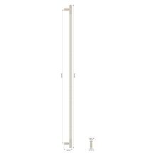 Textured Solid Brass Pull Handle - Linear Knurled gallery detail image
