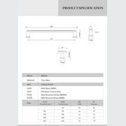 Kitchen cabinet handles hampton style Melton Matt black / brass / nickel gallery detail image