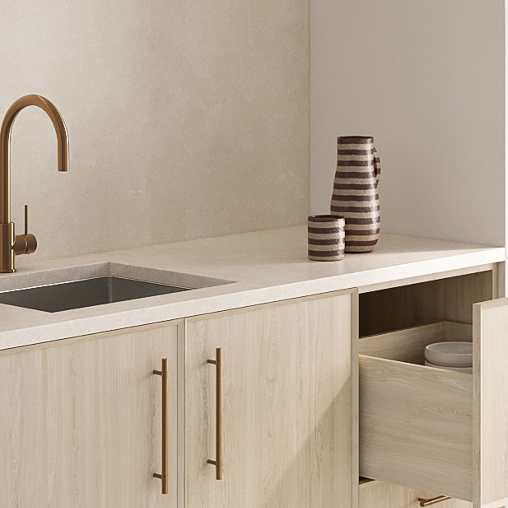 Modi Adjustable Cabinetry Pull 250mm gallery detail image