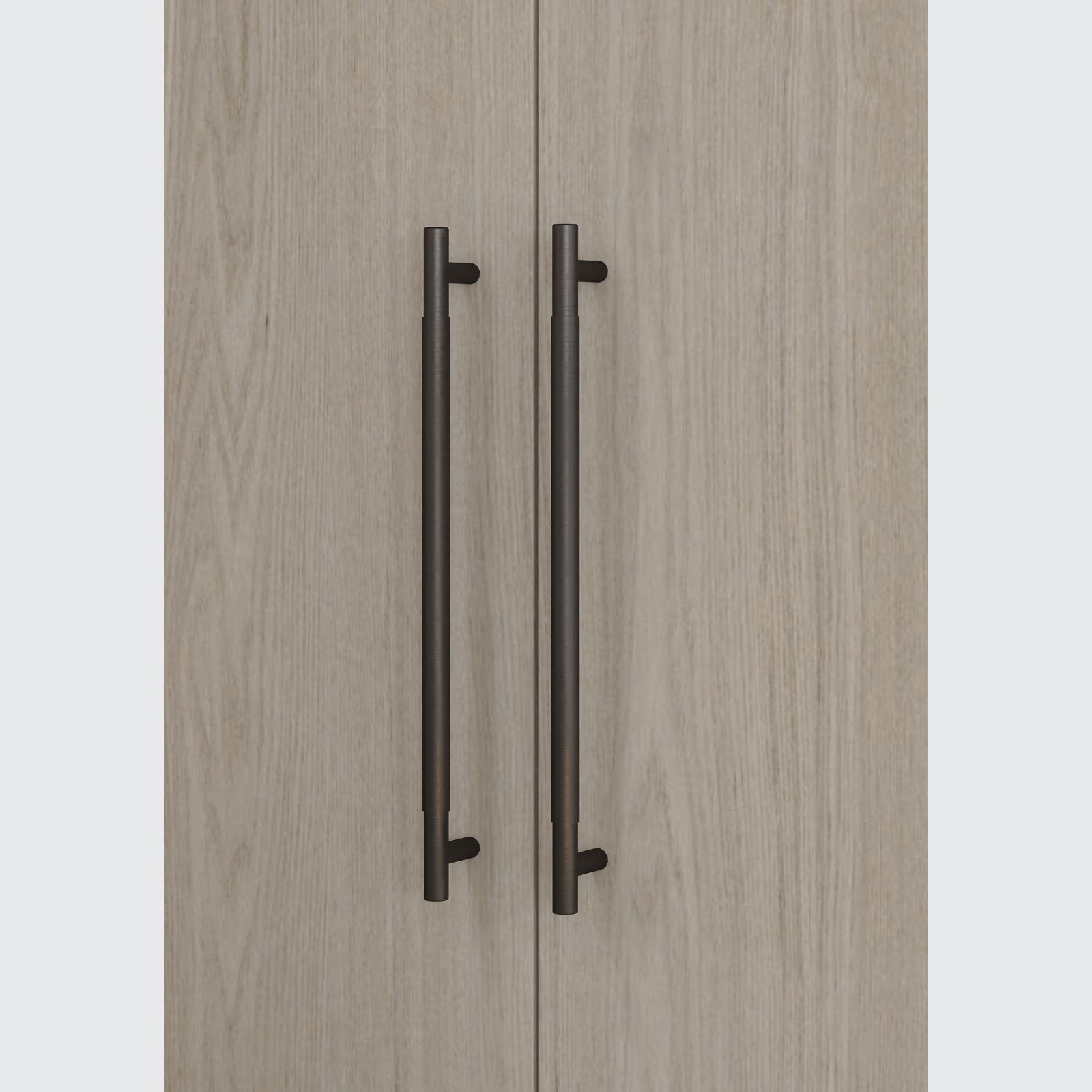 Textured Solid Brass Pull Handle - Plain gallery detail image