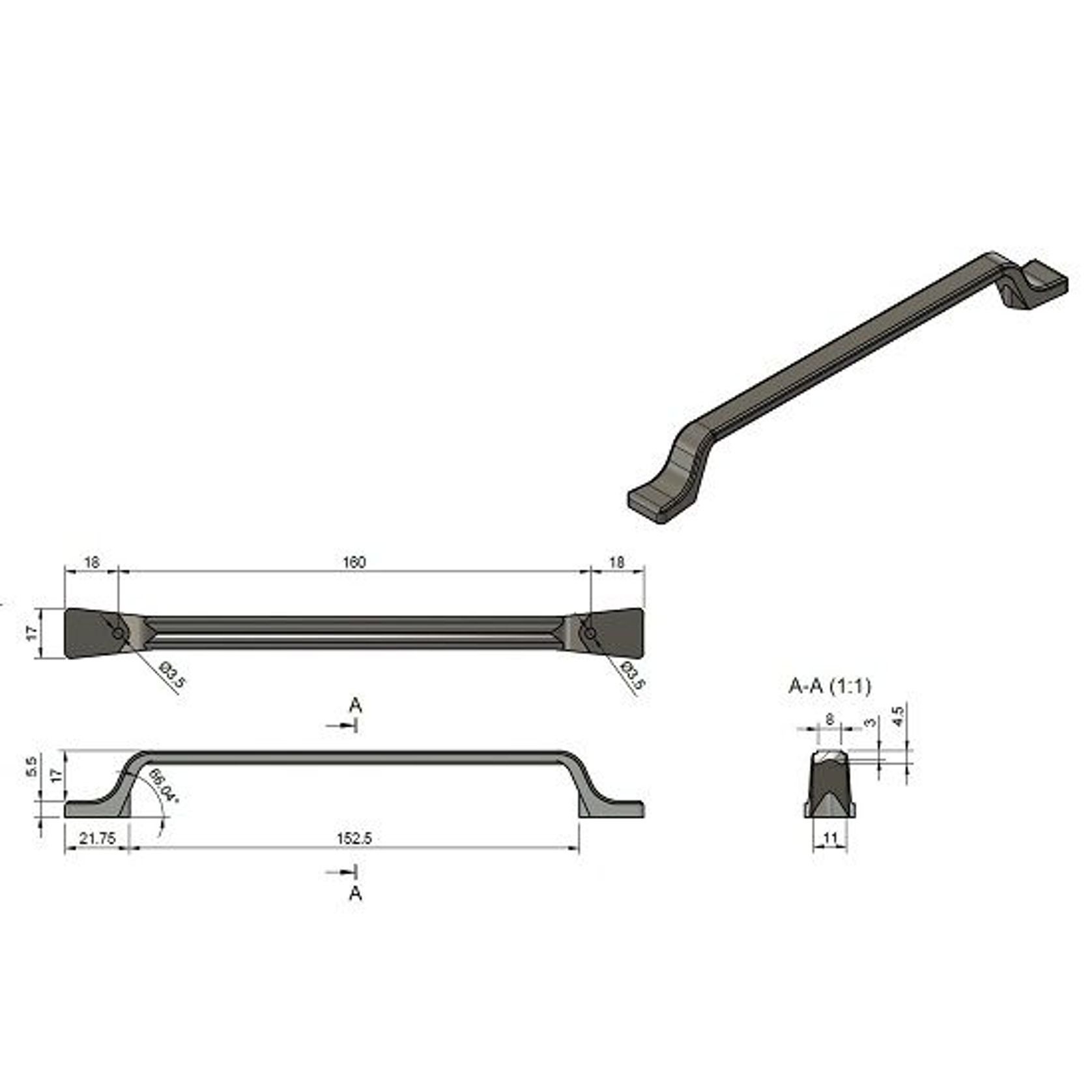 Padua D Handle gallery detail image