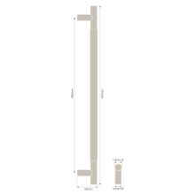 Textured Solid Brass Pull Handle - Plain gallery detail image