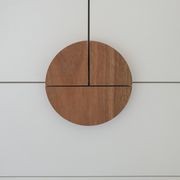 Flat Half Moon - Timber Door Handle - TDH002 gallery detail image