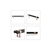 KT&CO Kitchen handles pull matte black Brass Byron Bay gallery detail image