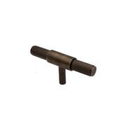 Kitchen Knurled handles solid Brass /aged antique brass Tallow Beach gallery detail image