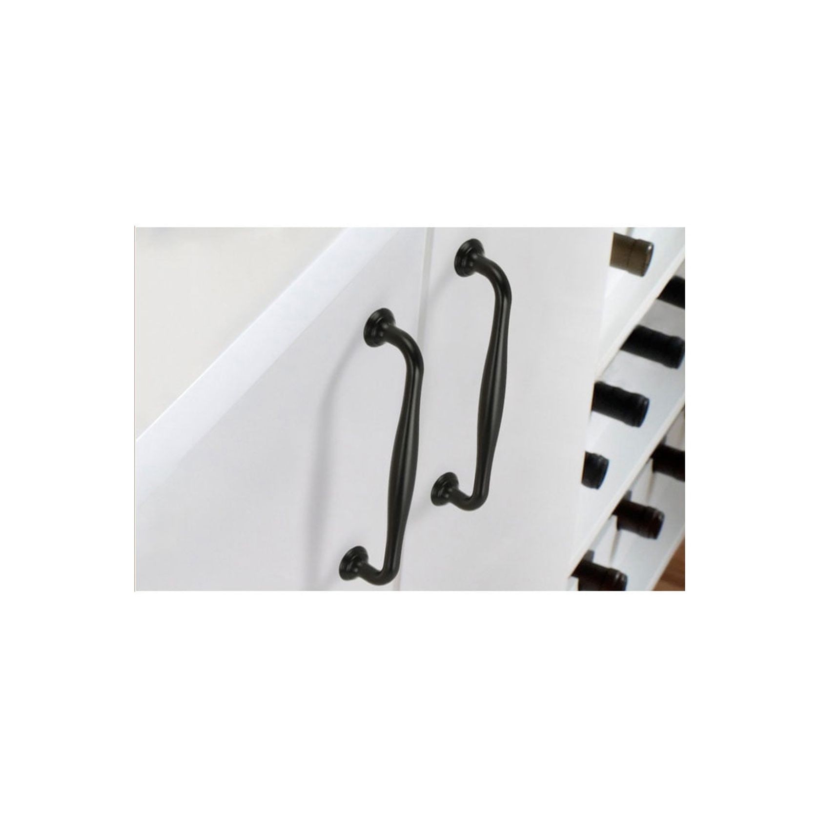 Kitchen hamptons handles Mackay Matt black/Brushed brass/Brushed nickel/Chrome gallery detail image