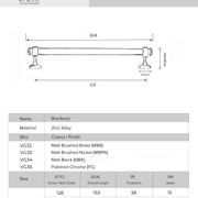 Hampton style kitchen handles bunbury chrome/nickel/ brass /black gallery detail image