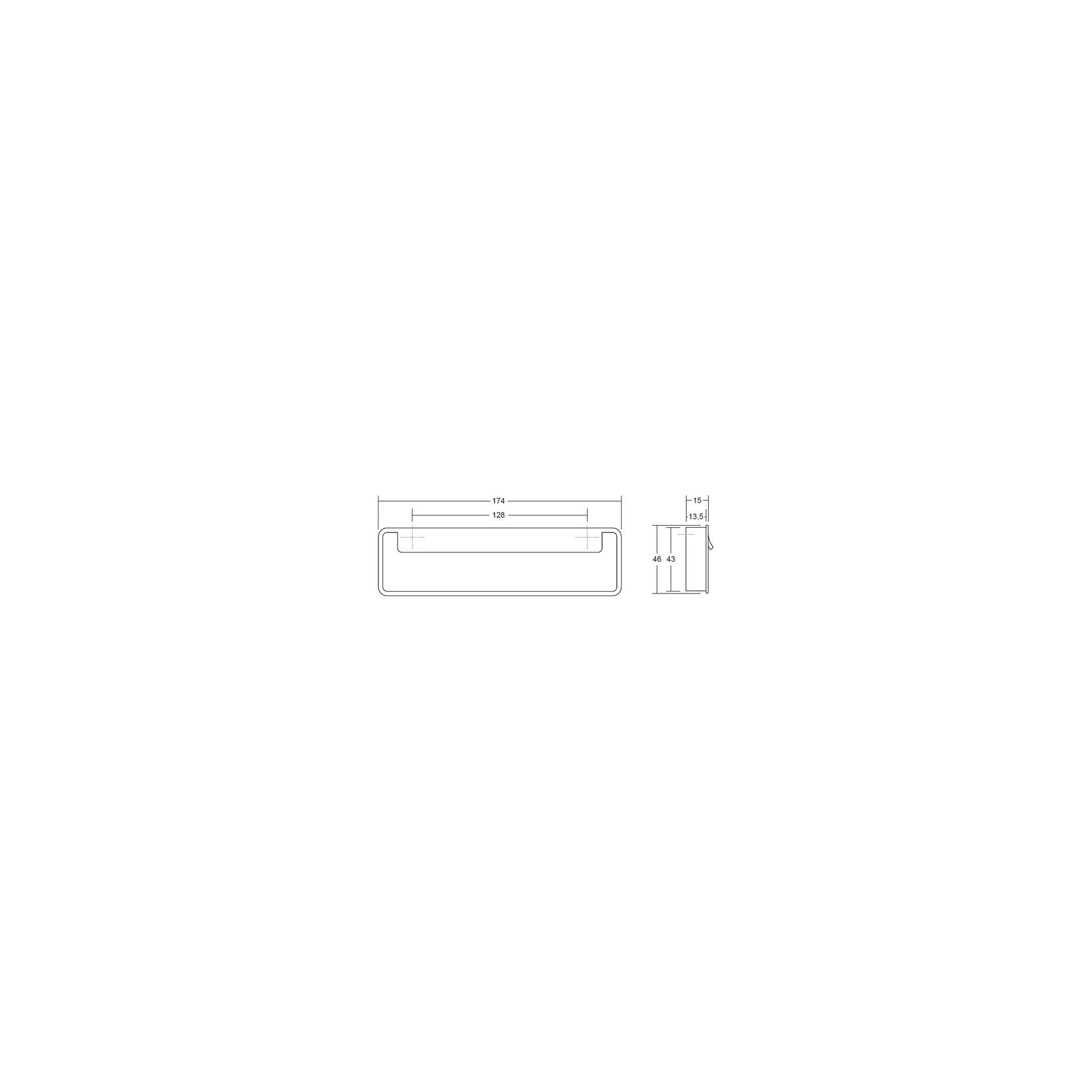 FOLD Recess Cabinet Handle gallery detail image