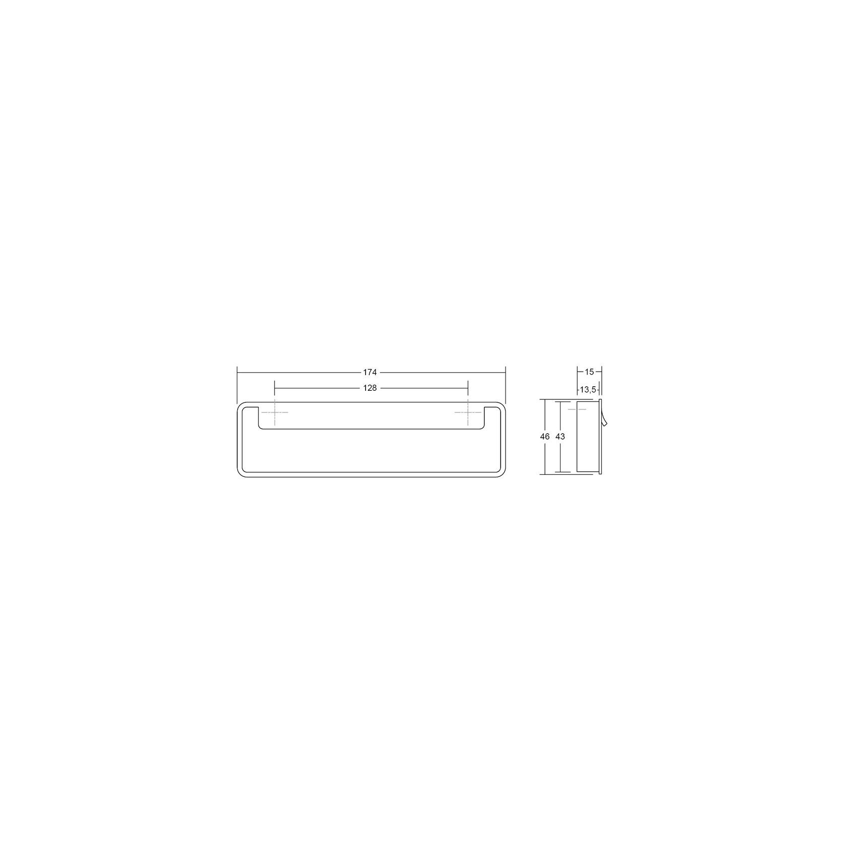 FOLD Recess Cabinet Handle gallery detail image