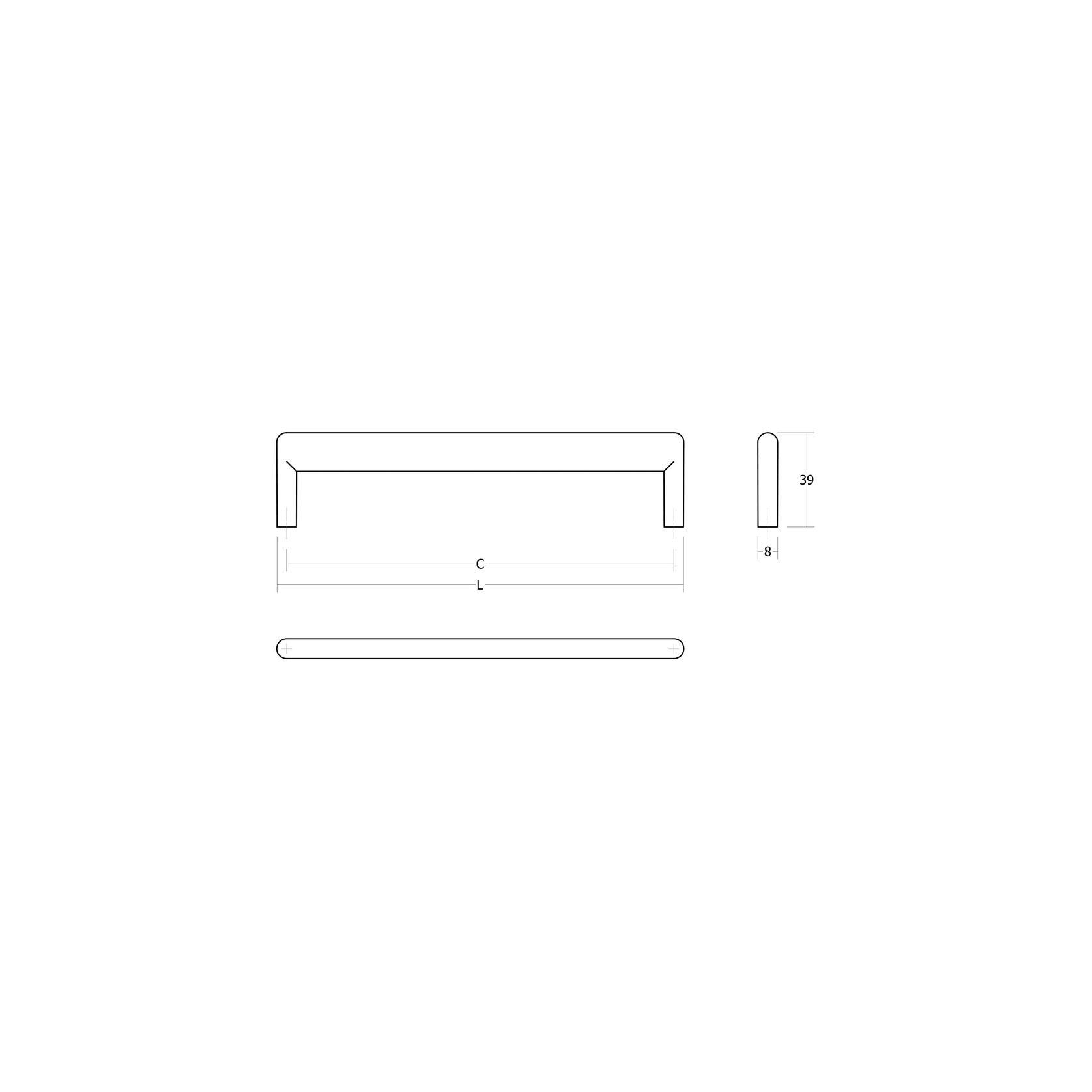 BEAM Cabinet Handle gallery detail image