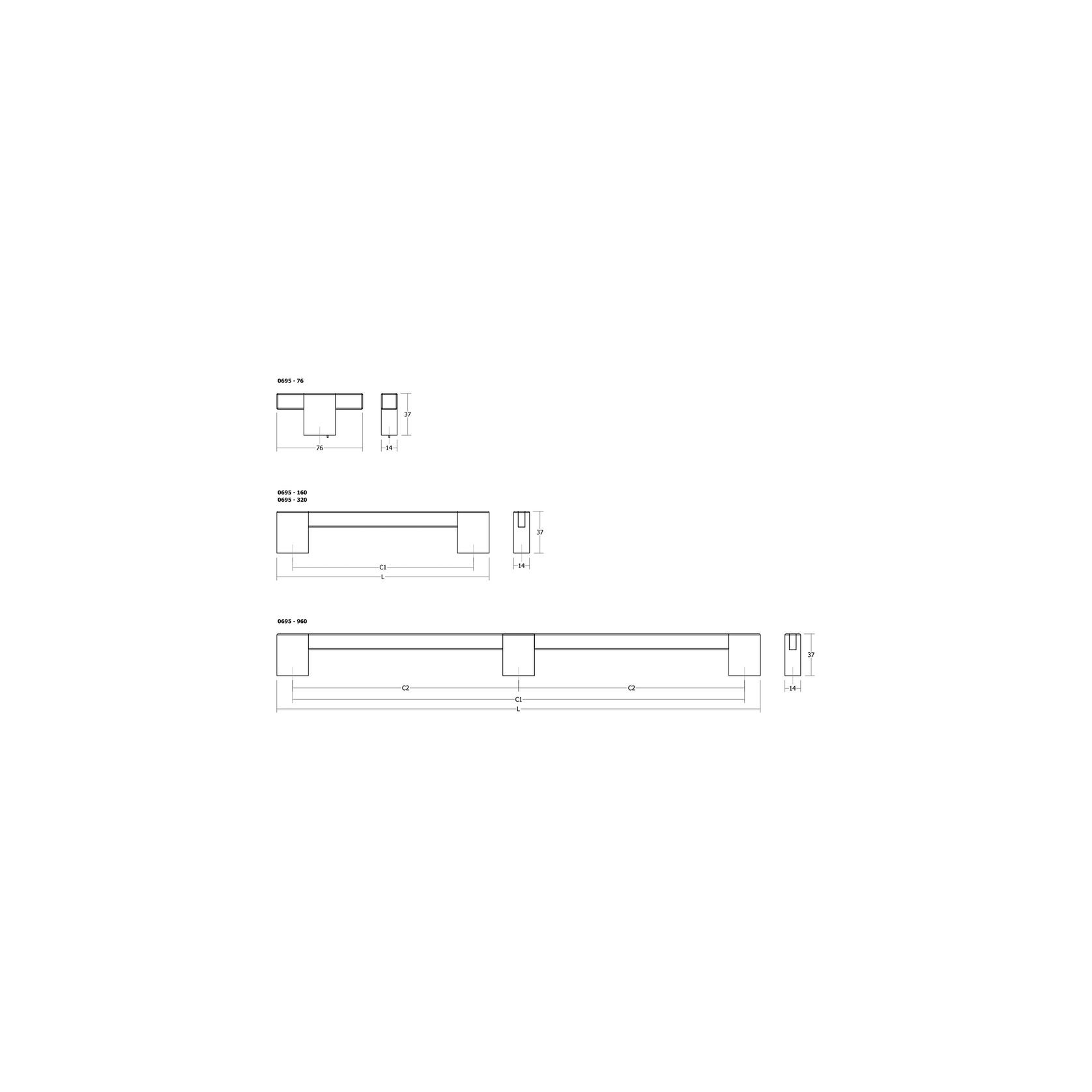 HAKO Cabinet Handle gallery detail image
