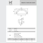 Gisborne Hamptons Cup Pull Handles (64mm) gallery detail image