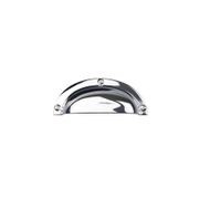 kitchen Cup Pull Handle Hampton style Gisborne matte black/ chrome / brushed nickel 64mm gallery detail image