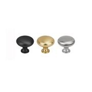 Kitchen drawer knobs mushroom matt black / brushed nickel / brass gallery detail image