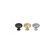 Kitchen drawer knobs mushroom matt black / brushed nickel / brass gallery detail image