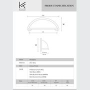 Portland Hampton Style Cup Pull Handles (76mm) gallery detail image