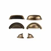Portland Hampton Style Cup Pull Handles 76mm gallery detail image